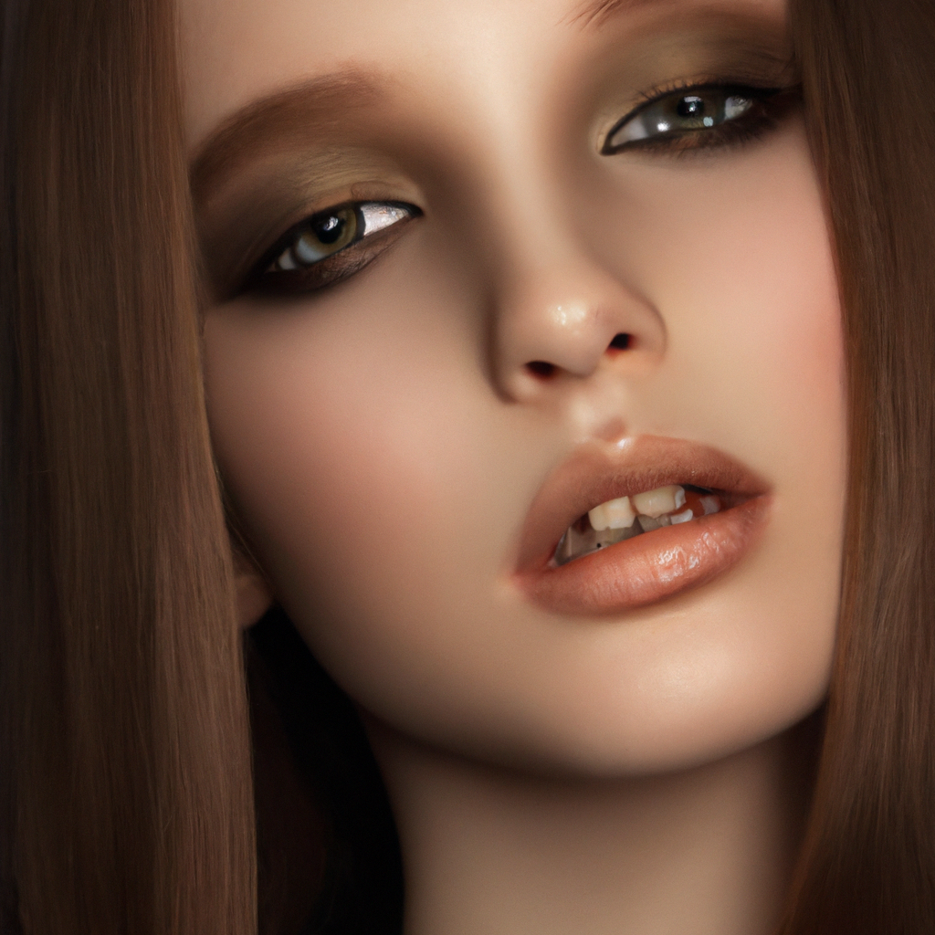 Resultado final retocado, piel limpia y color graduado con luz de estudio